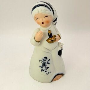 Vintage Jasco “Sleepytime Wishes” Bisque Porcelain Bell Figurine Royal Majestic